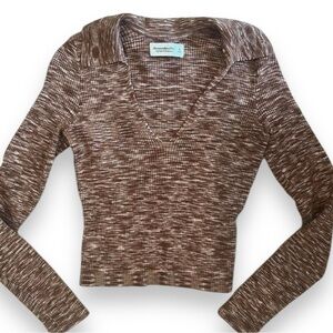 Abercrombie & Fitch Slim Knit Long sleeve Vneck Sweater Small